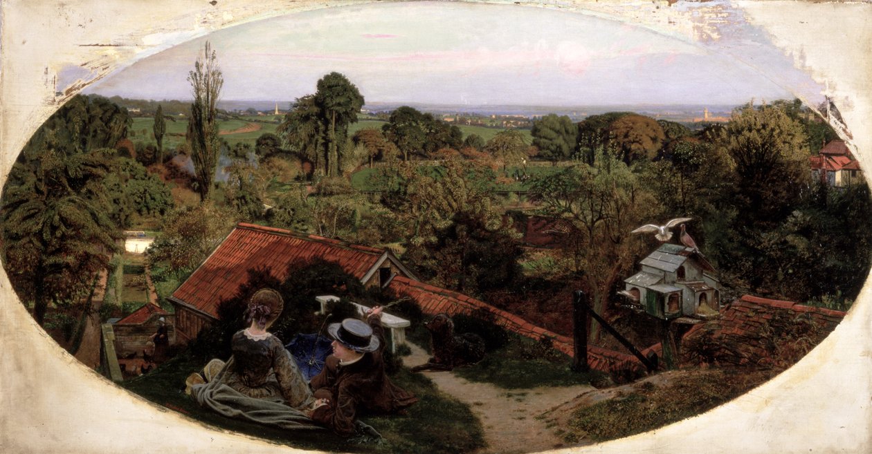 Englantilainen syysiltapäivä tekijältä Ford Madox Brown