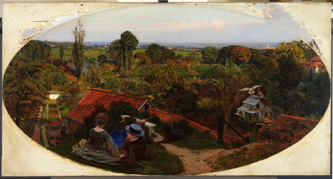 Englantilainen syysiltapäivä, 1852-1853 tekijältä Ford Madox Brown
