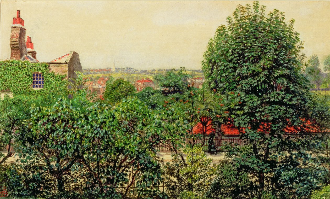 Hampstead - Luonnos luonnosta tekijältä Ford Madox Brown