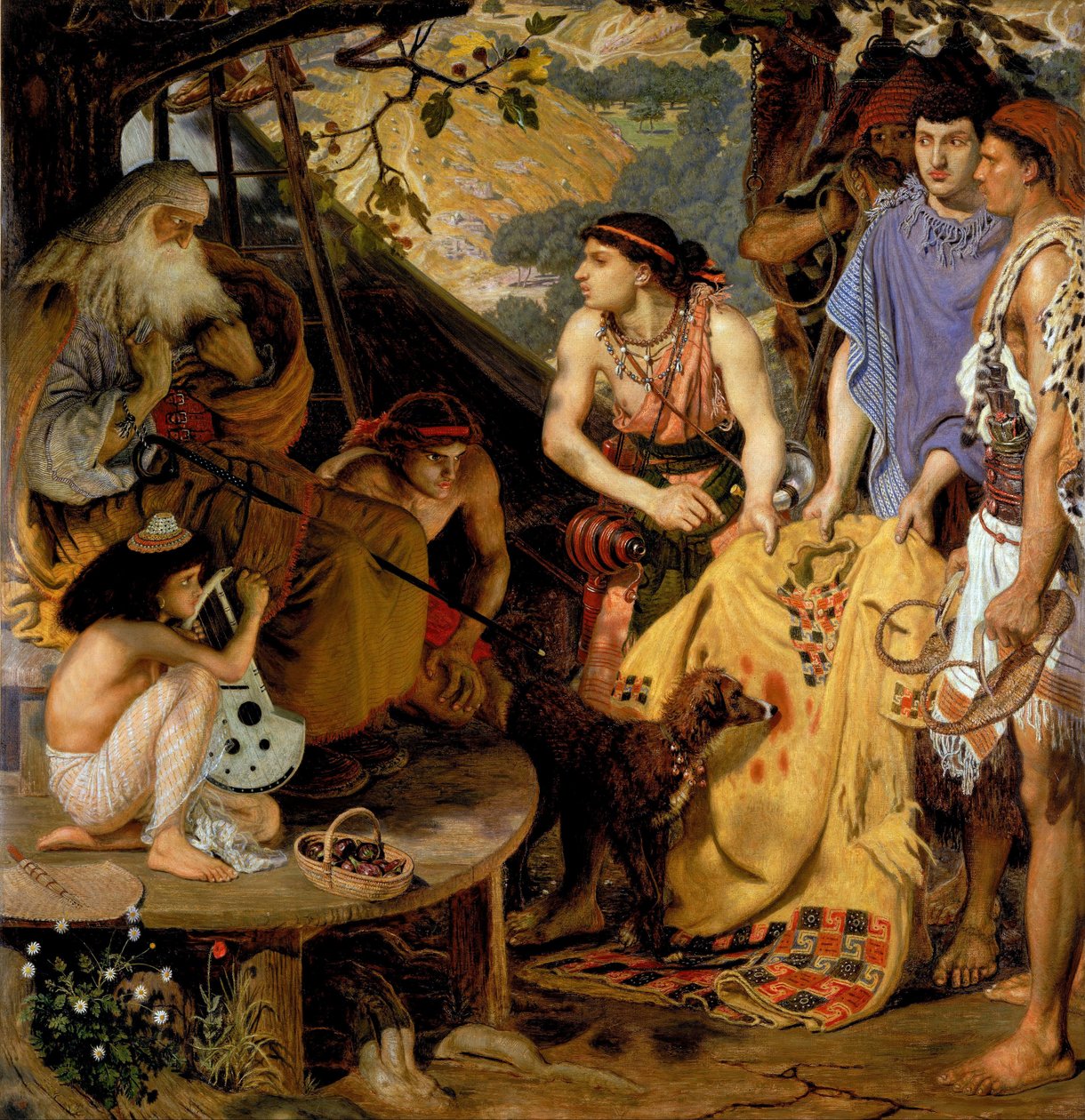 Monivärinen takki tekijältä Ford Madox Brown