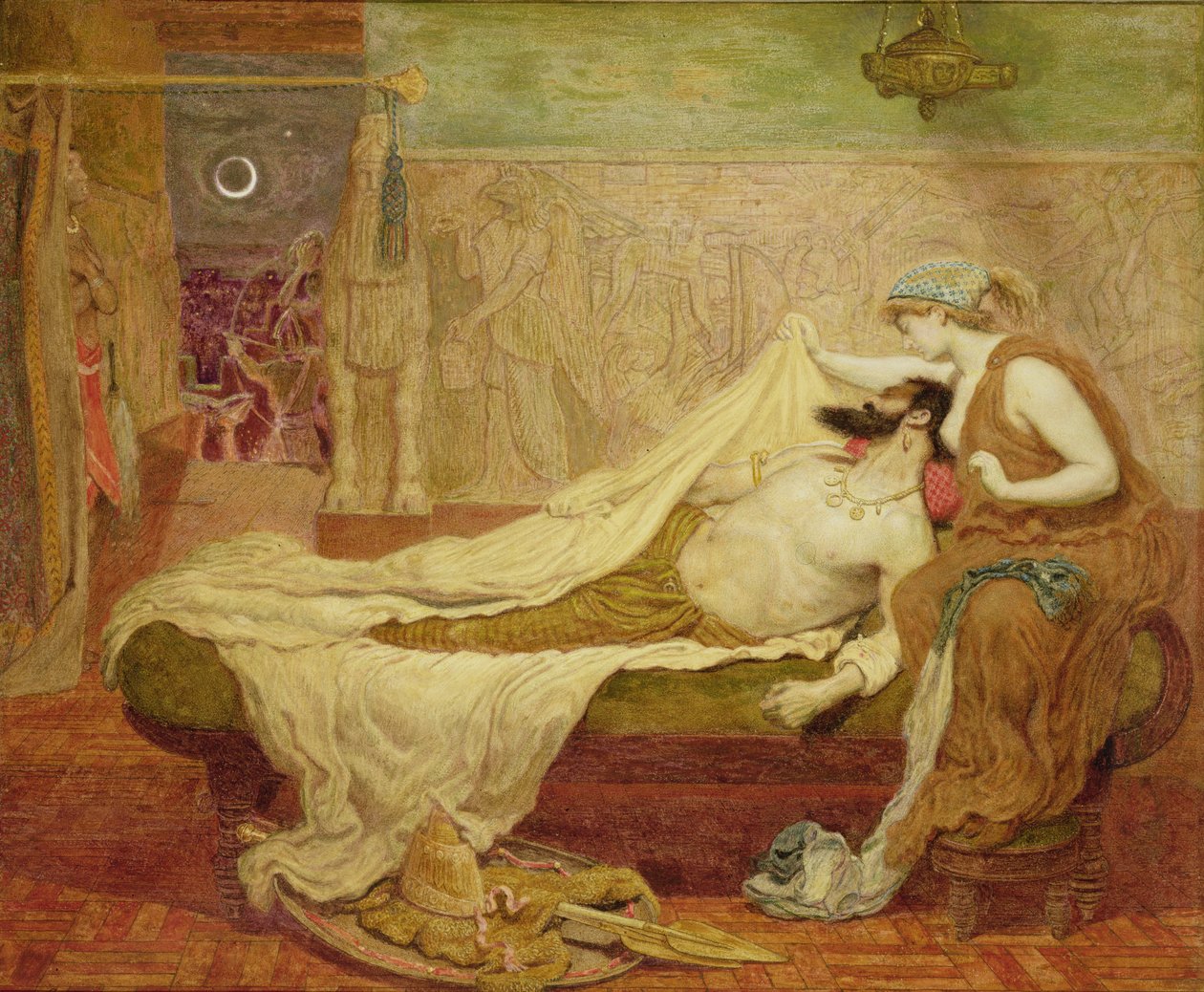 Sardanapalusin unelma tekijältä Ford Madox Brown