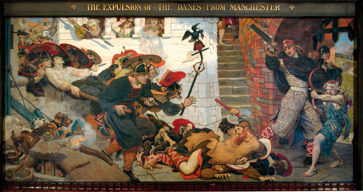 Tanskalaisten karkottaminen Manchesterista tekijältä Ford Madox Brown