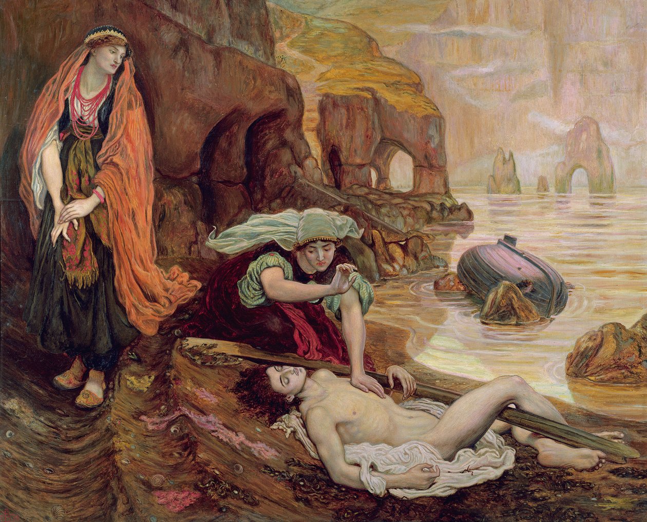 Haideen Don Juanin löytö, 1878 tekijältä Ford Madox Brown