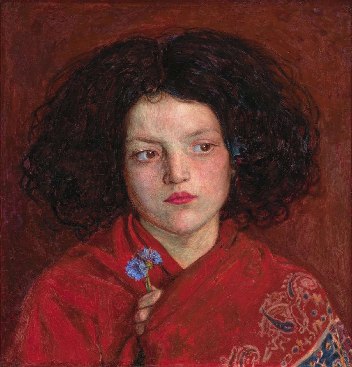 Irlantilainen tyttö tekijältä Ford Madox Brown