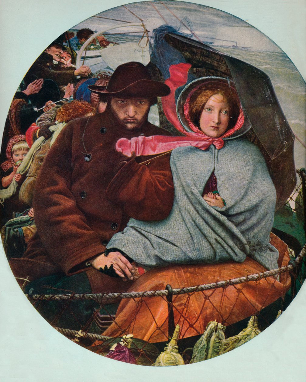 The Last of England, 1855, 1912 tekijältä Ford Madox Brown