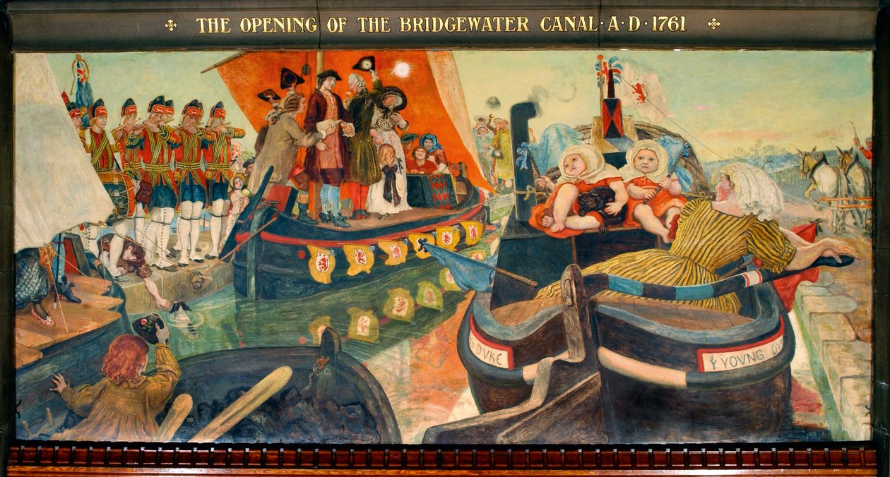 Bridgewater-kanavan avaaminen AD 1761 tekijältä Ford Madox Brown