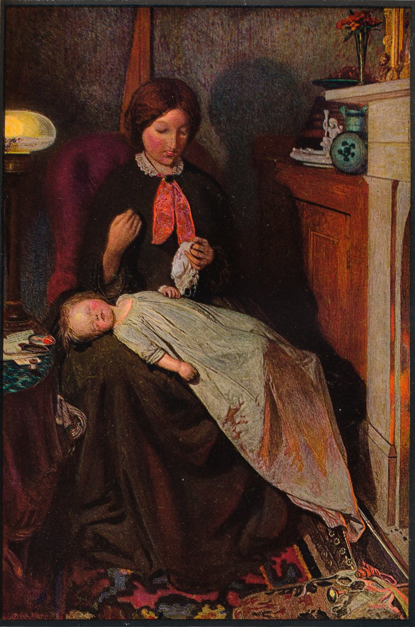 Odotetaan: Englantilainen takkapaikka 1854-1855, 1855. tekijältä Ford Madox Brown