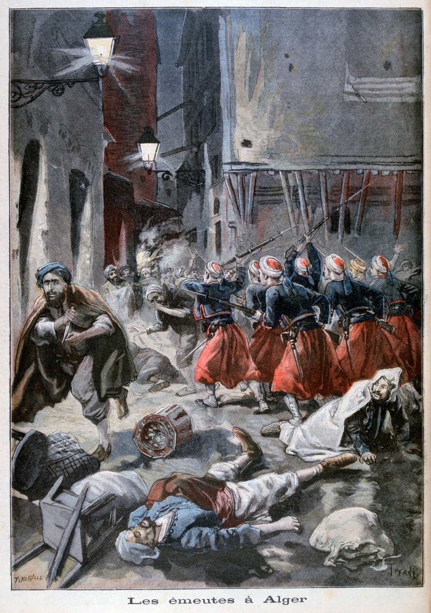 Juutalaisvastaiset mellakat Algerissa 1898. tekijältä Fortuné Méaulle