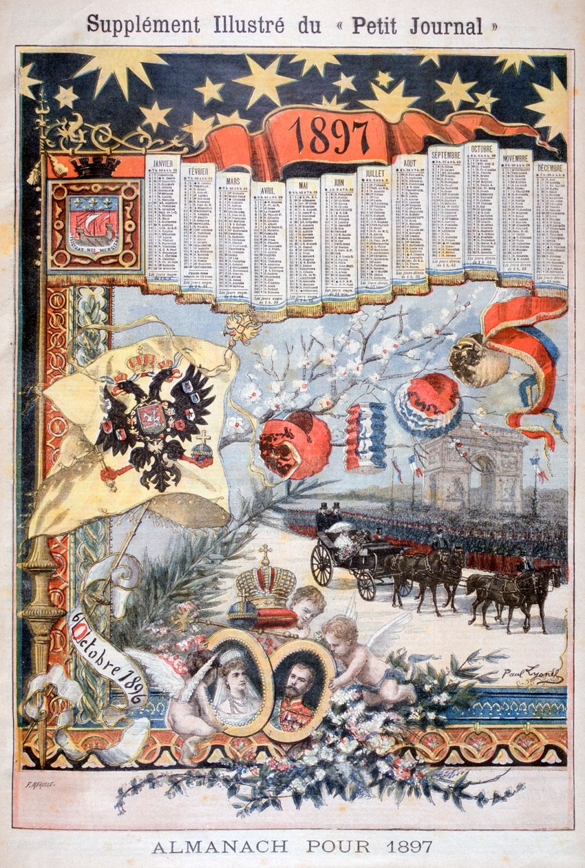 Kalenteri vuodelle 1897. tekijältä Fortuné Méaulle