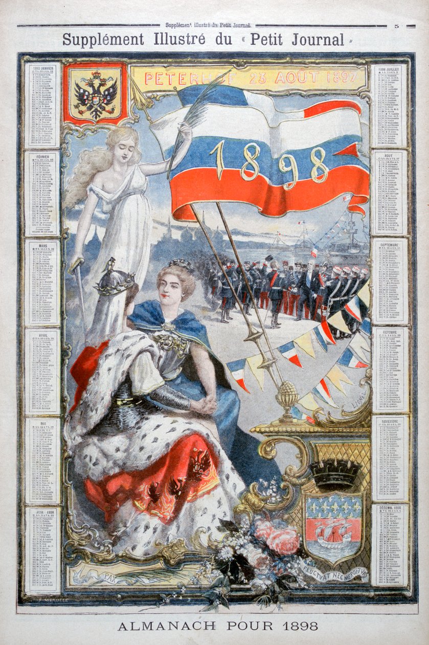 Kalenteri vuodelle 1898. tekijältä Fortuné Méaulle