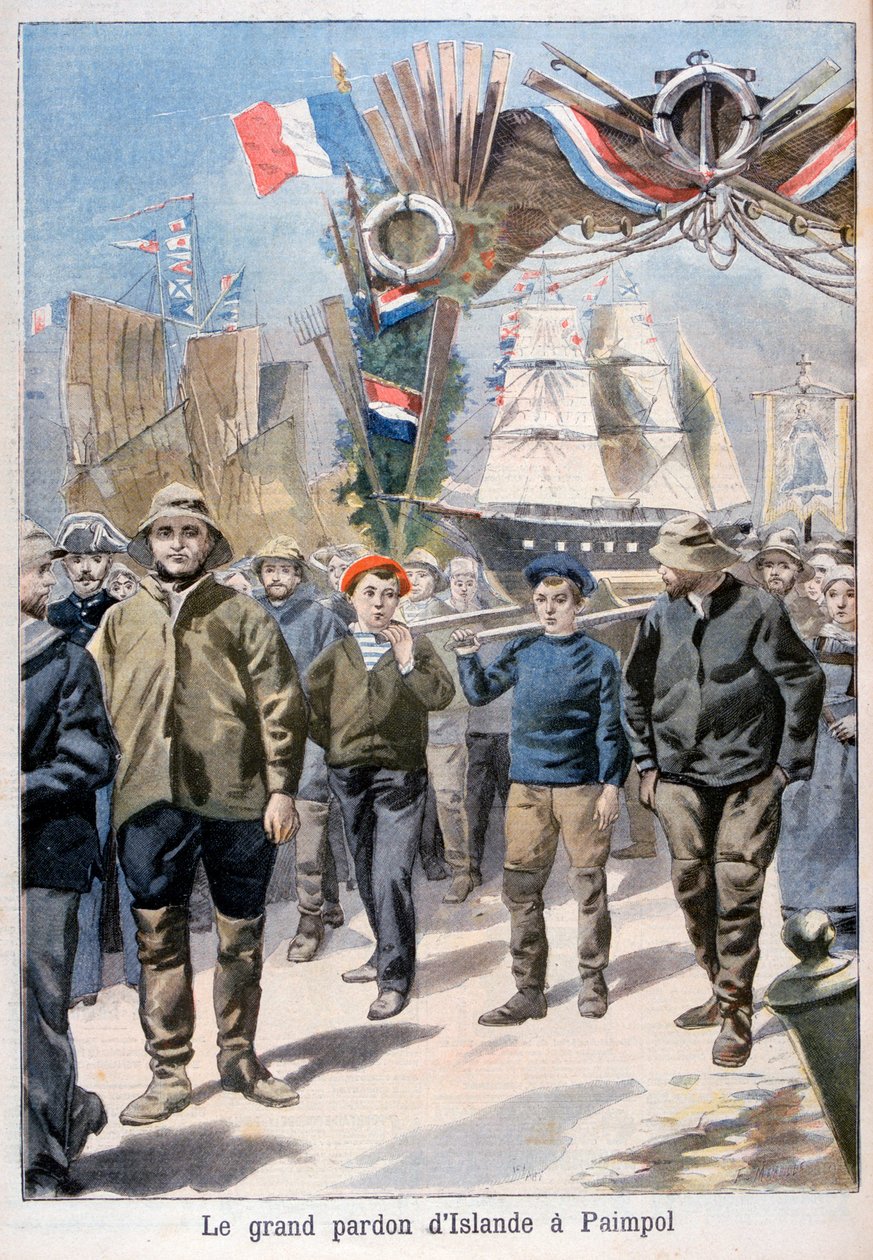 Festivaali, Paimpol, Ranska, 1898 tekijältä Fortuné Méaulle