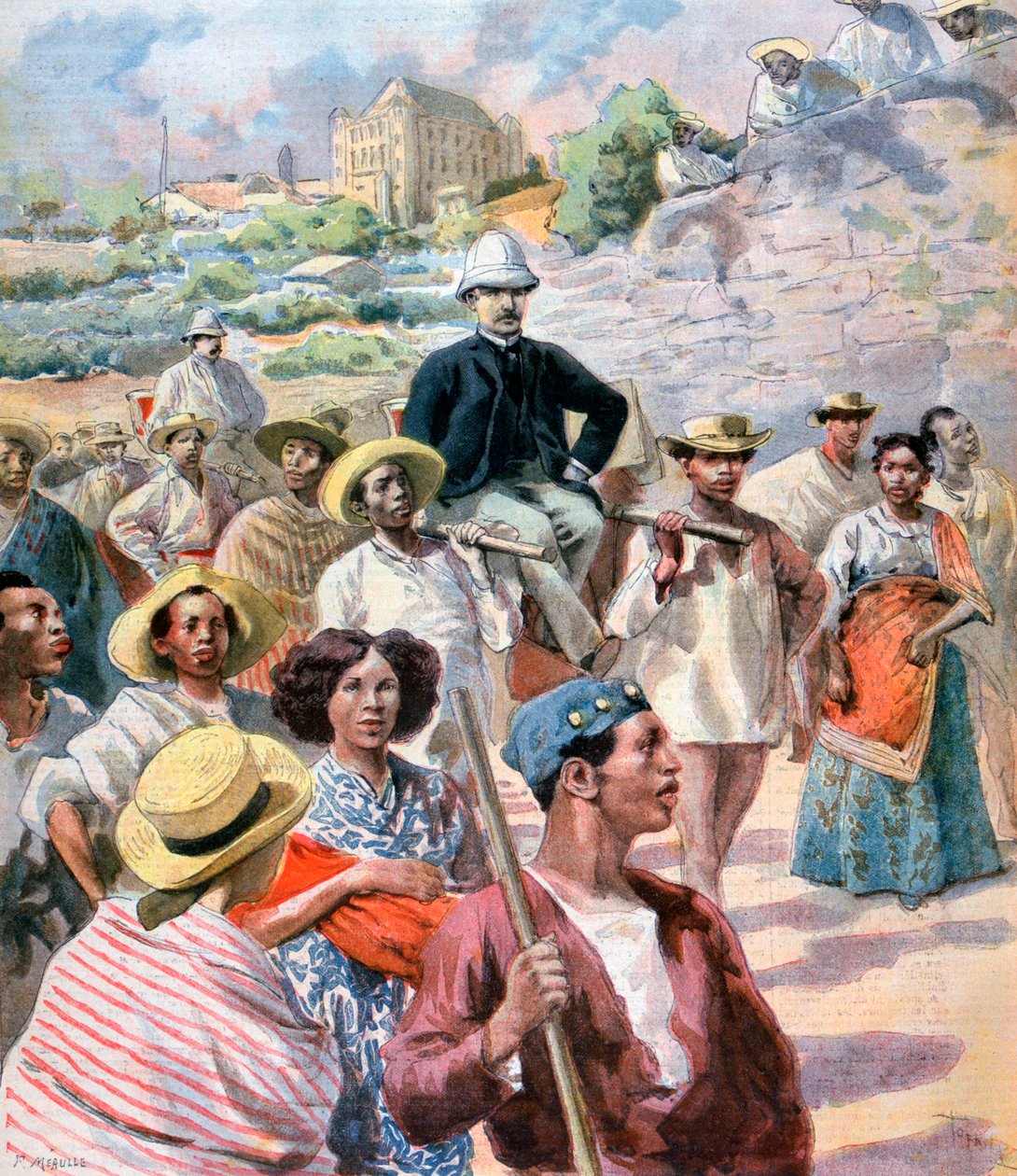 M le Myre de Vilers Madagaskarilla, 1894 tekijältä Fortuné Méaulle