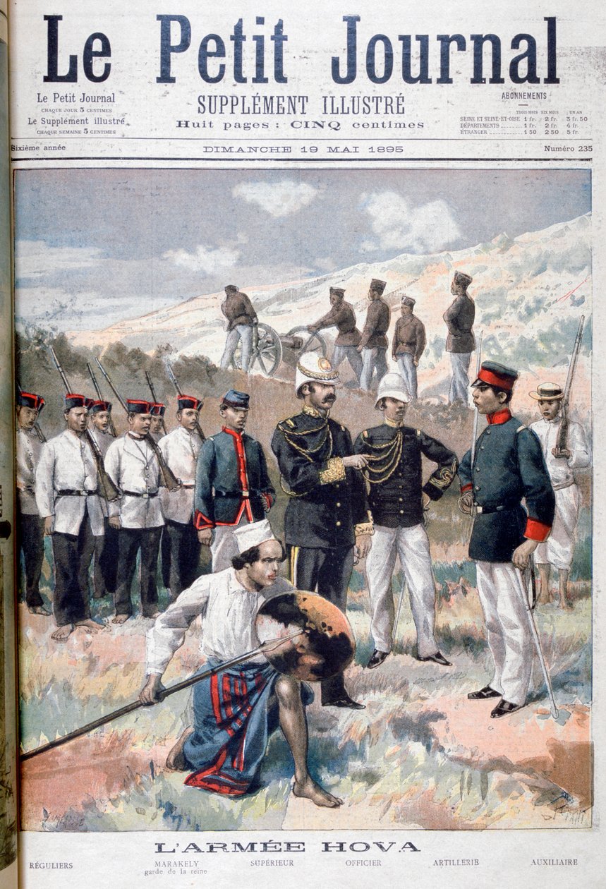 Hovan armeija, Madagaskar, 1895 tekijältä Fortuné Méaulle