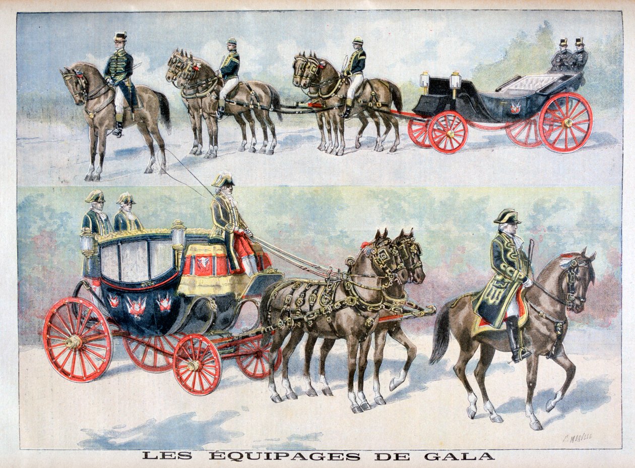 Gaalavalmentajien tyypit, 1896 tekijältä Fortuné Méaulle