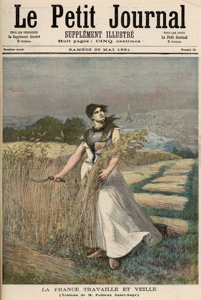 Ranskan allegooria, "Le Petit Journal", 23. toukokuuta 1891 tekijältä Fortune Louis Meaulle and Henri Meyer