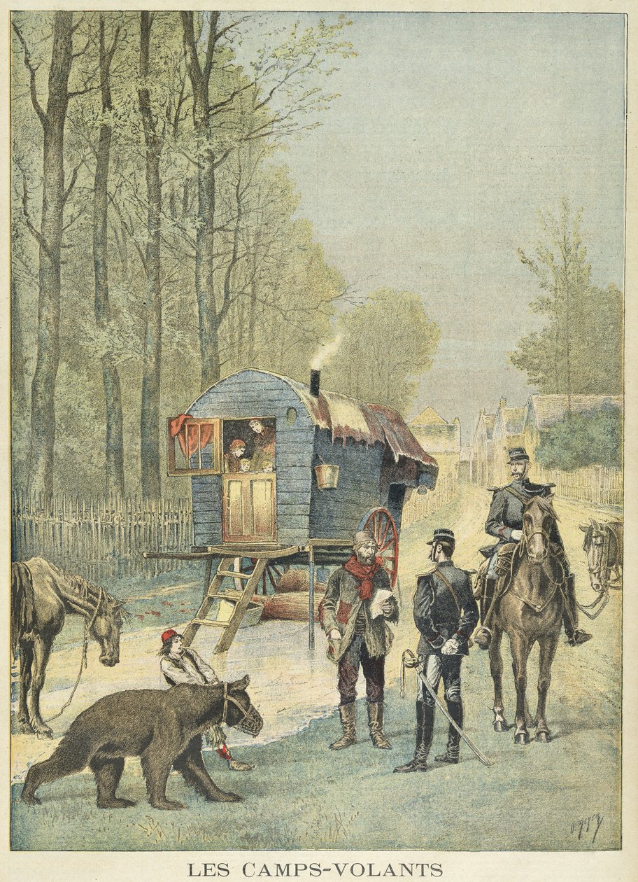 Matkailijoiden laskenta Ranskassa, "Le Petit Journal", 5. toukokuuta 1895 tekijältä Fortune Louis Meaulle and Henri Meyer