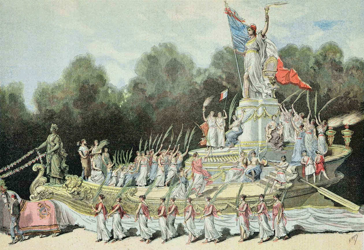 Tasavallan voiton vaunut kansallisilla festivaaleilla, 22. syyskuuta 1892, "Le Petit Journal", 24. syyskuuta 1892 tekijältä Fortune Louis Meaulle and Henri Meyer