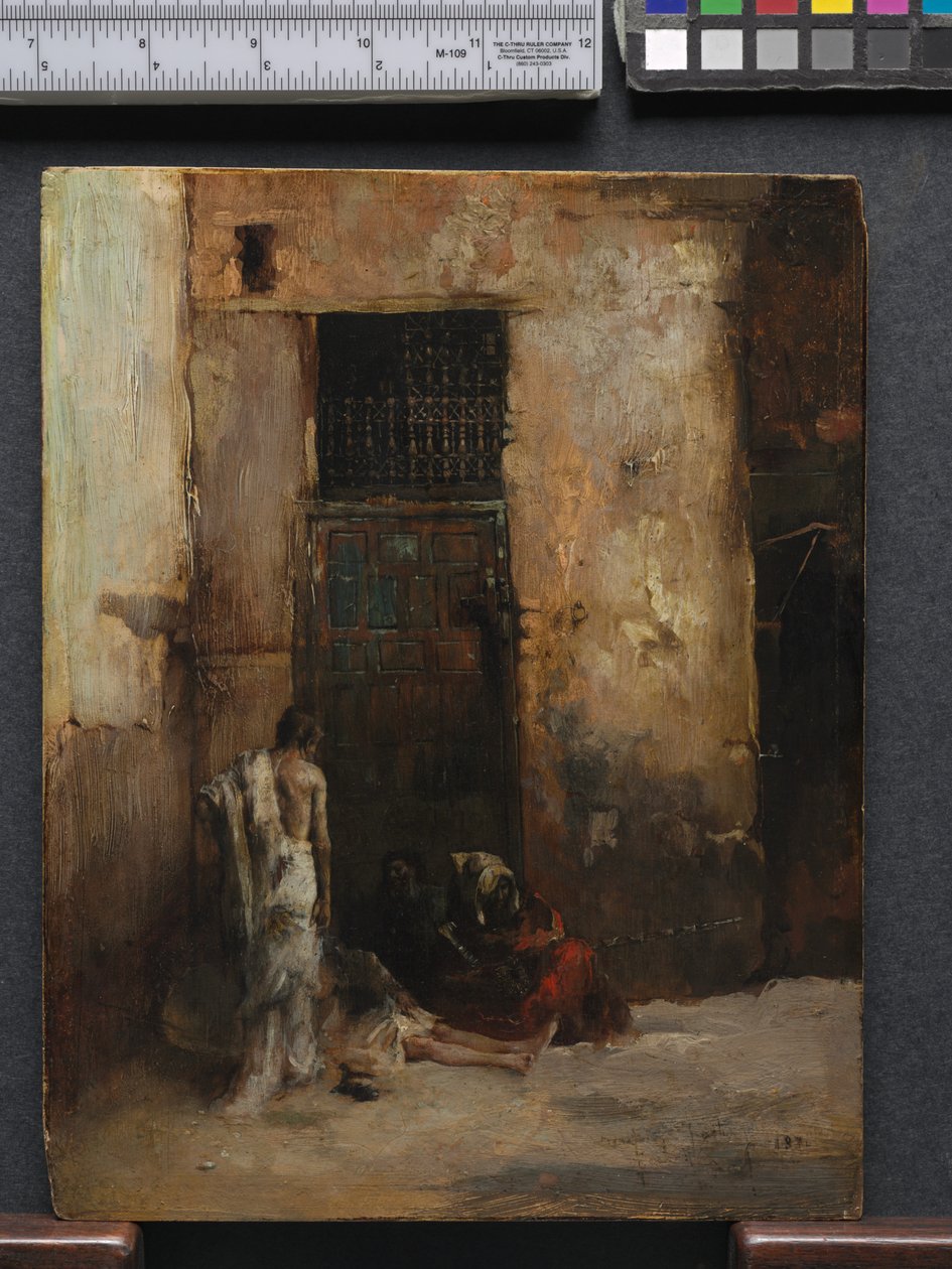 Kerjäläisiä ovella, 1870 tekijältä Fortuny y Carbó