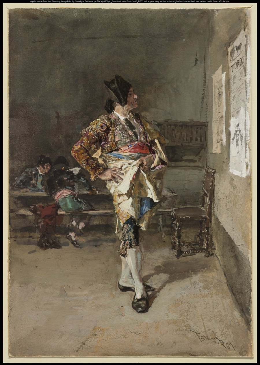 Härkätaistelija, 1869 tekijältä Fortuny y Carbó