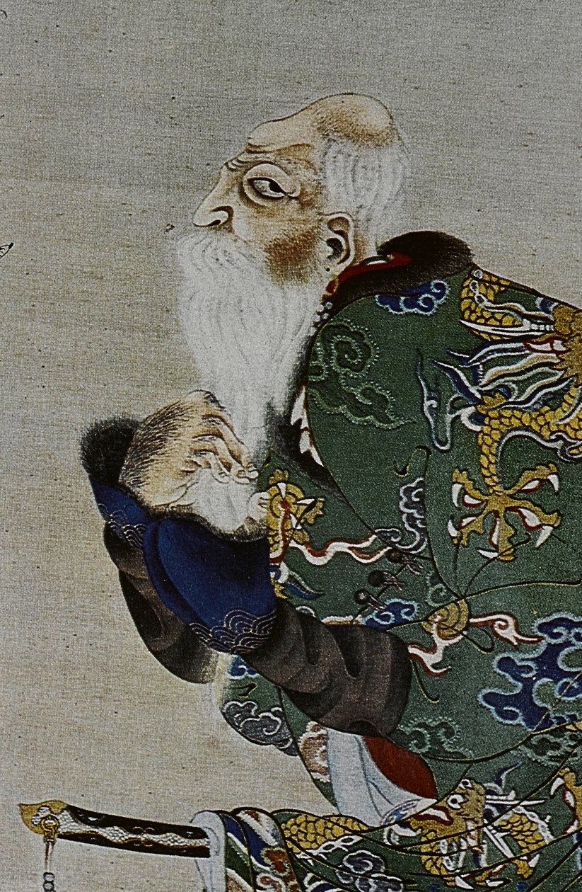 Kahdeksastoista vuosisadan suuret Ainu-johtajat: Itokoi ja Shinichi Akkeshista, Chosama Uraashibetsusta ja Shonko Noshappusta, erityisesti, kuva. tekijältä Fosco Maraini
