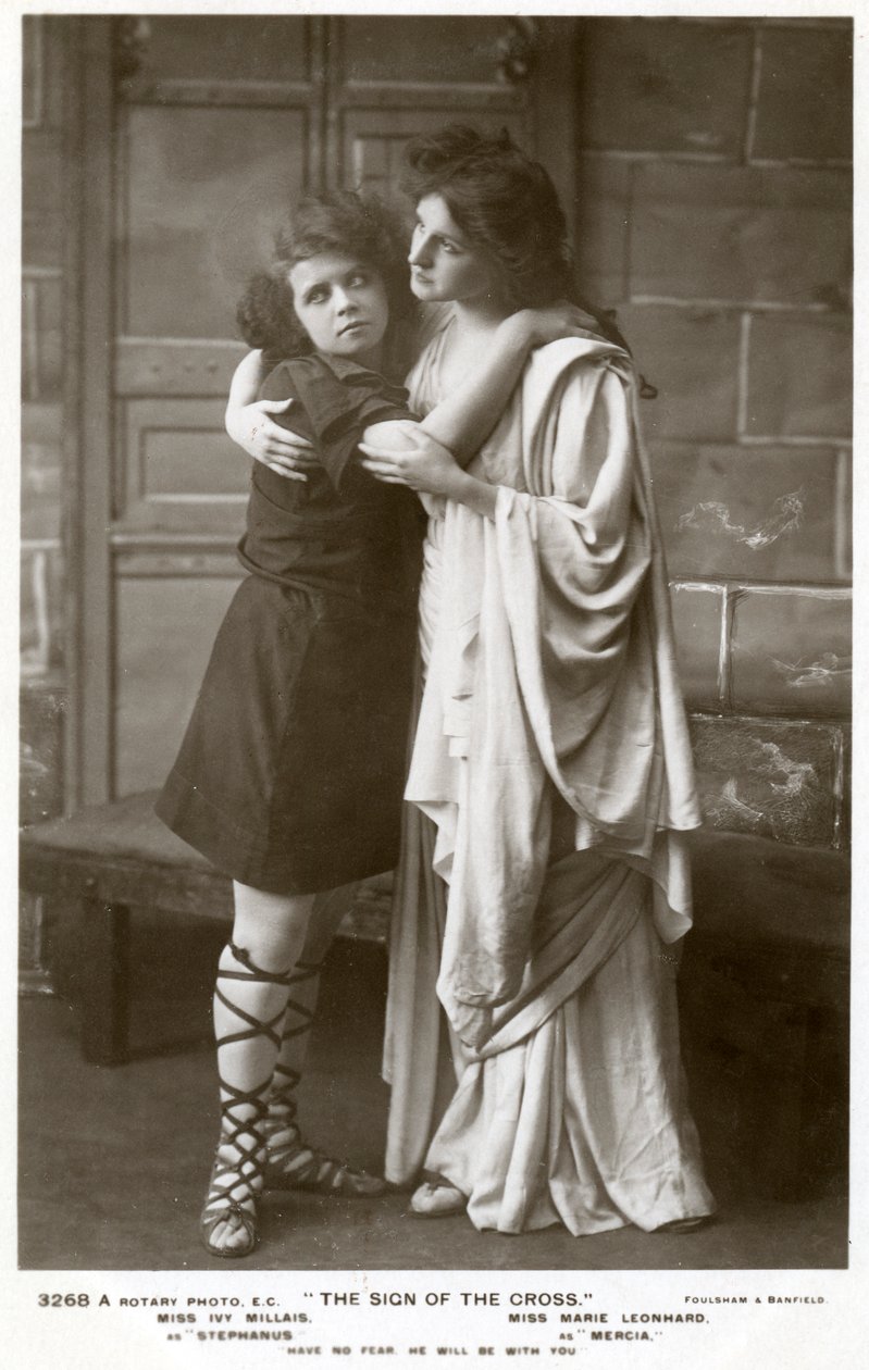 Ivy Millais ja Marie Leonhard, näyttelijät, 1900-luku. tekijältä Foulsham and Banfield