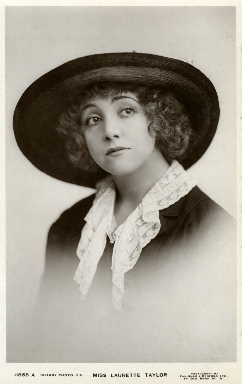 Laurette Taylor, yhdysvaltalainen näyttelijä, c1905-c1919. tekijältä Foulsham and Banfield
