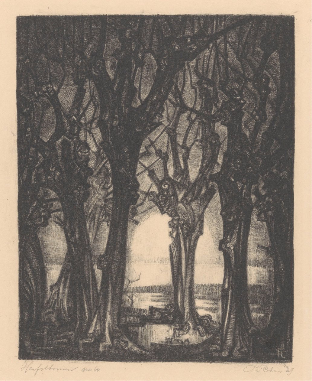 Herfstbomen (alkuperäinen nimi esineessä) tekijältä Fré Cohen (signed by artist)