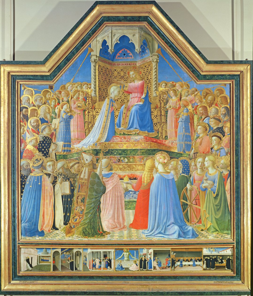 Neitsyen kruunaus, n. 1430-1432 (tempera paneelissa) (katso lisätietoja kohdasta 93858) tekijältä Fra Angelico