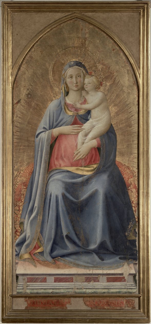 Madonna ja lapsi, noin 1430-luku (tempera paneelissa) tekijältä Fra Angelico