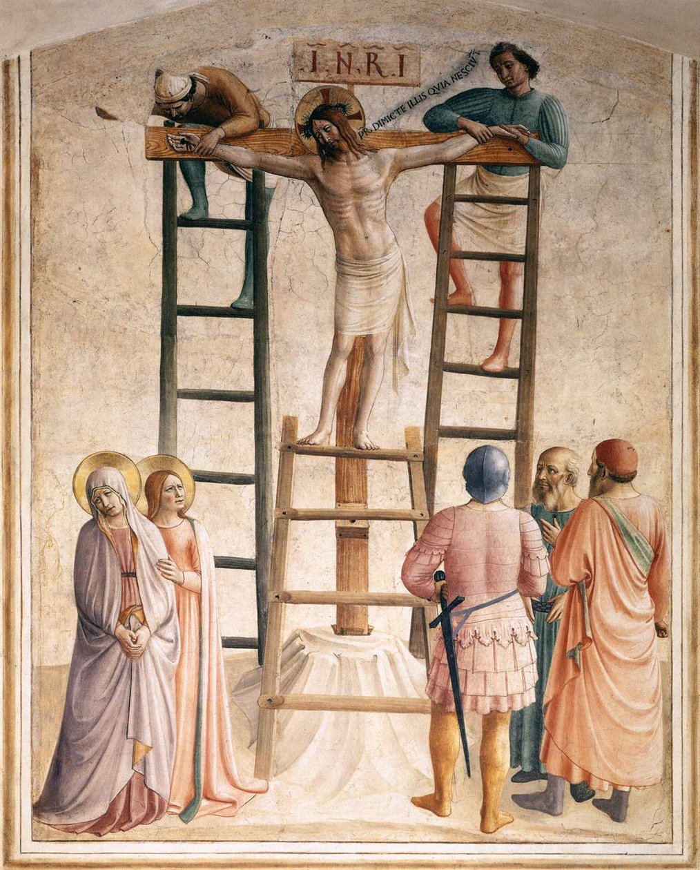 Kristuksen naulaus ristille (solu 36) tekijältä Fra Angelico