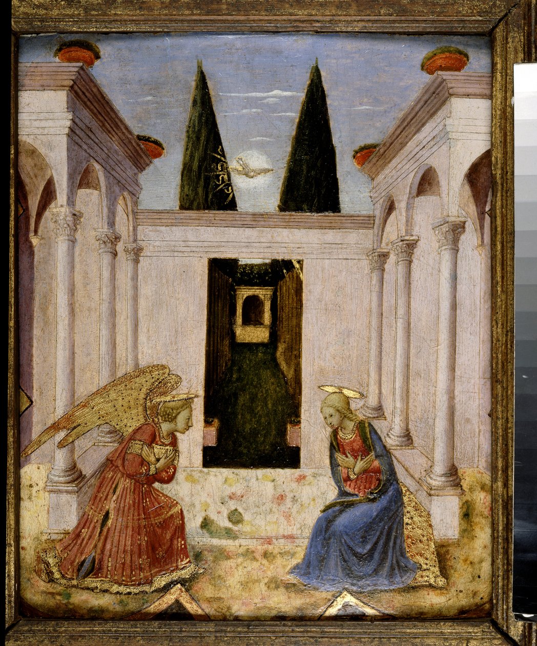 Ilmoitus (tempera ja kultaus paneelissa) tekijältä Fra Angelico