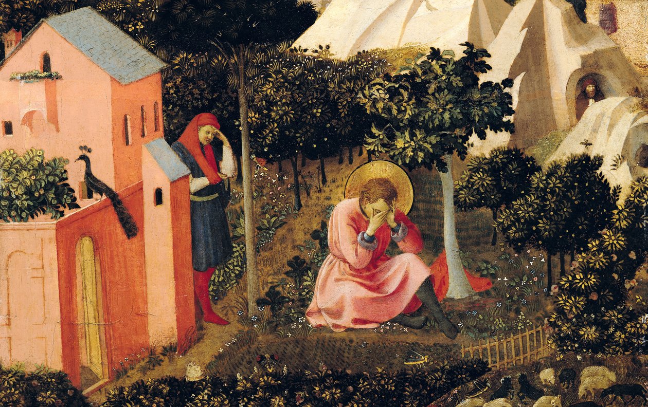 Pyhän Augustinuksen kääntymys (tempera paneelissa) tekijältä Fra Angelico
