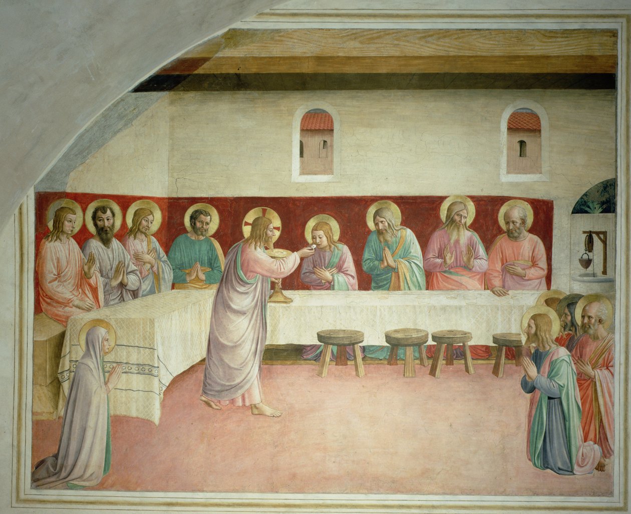 Viimeinen ehtoollinen, 1442 tekijältä Fra Angelico