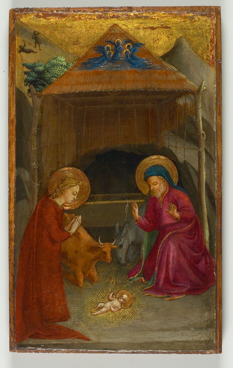 Syntymä, n. 1425-30 (tempera poppelitaululla) tekijältä Fra Angelico