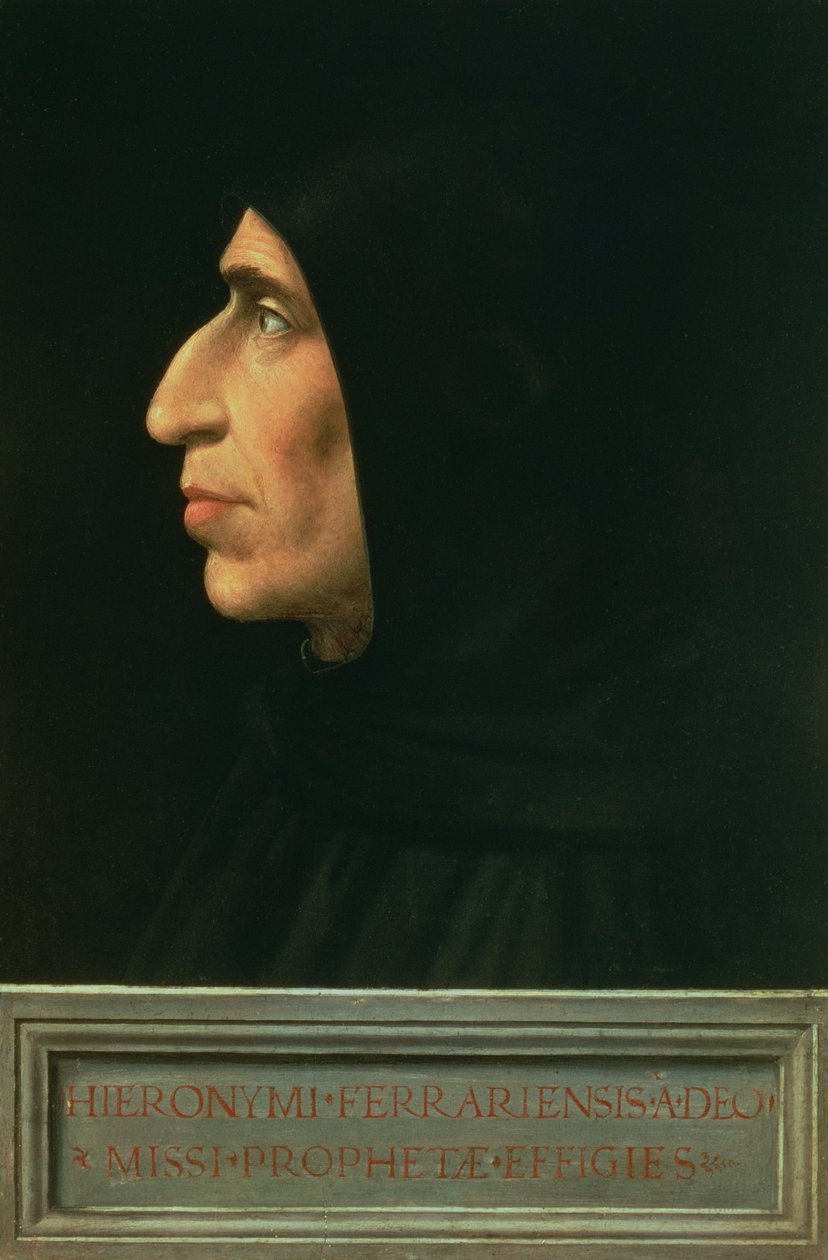 Savonarolan muotokuva (paneeli) tekijältä Fra Bartolommeo