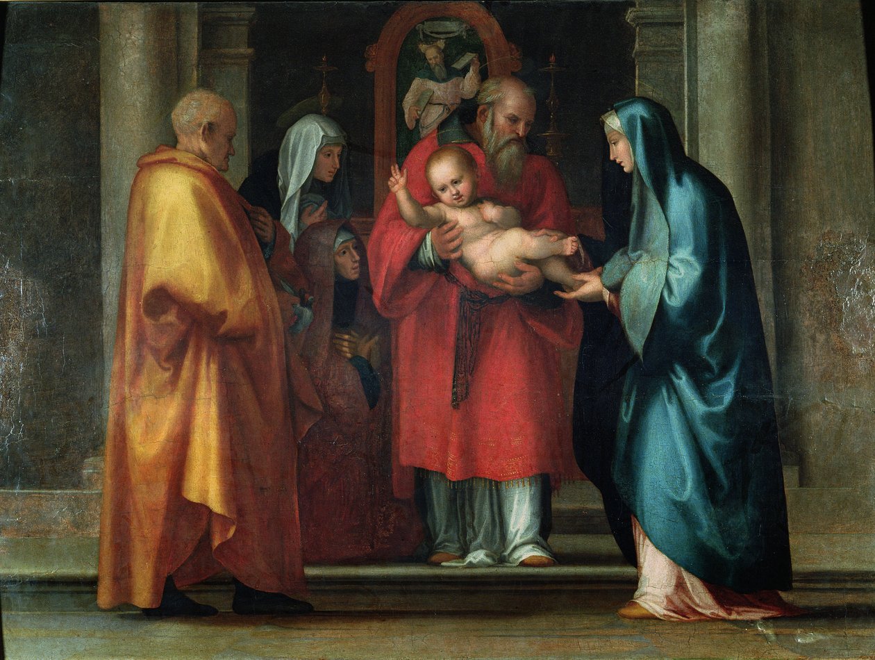 Esitys temppelissä tekijältä Fra Bartolommeo