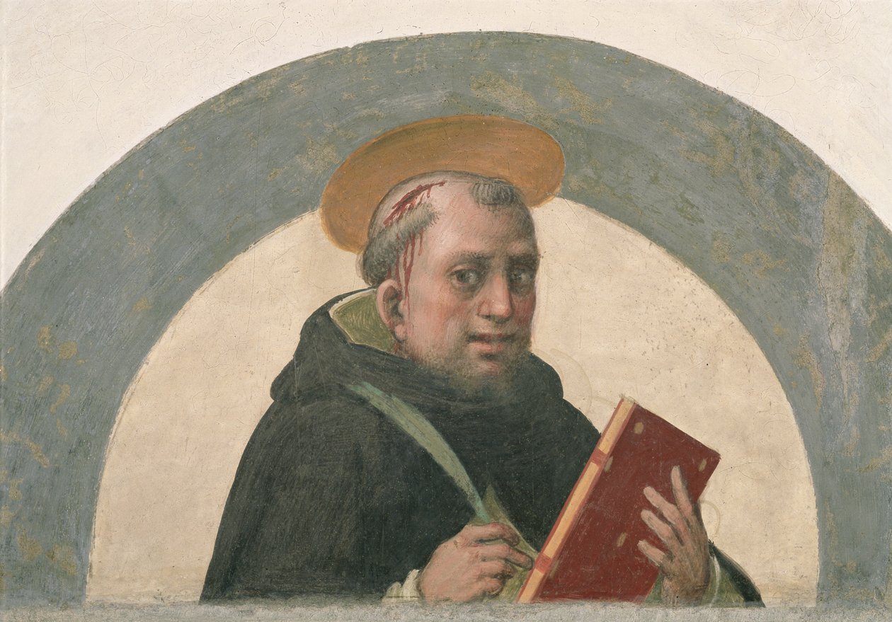 Pyhä Pietari marttyyri (1205-1252) tekijältä Fra Bartolommeo