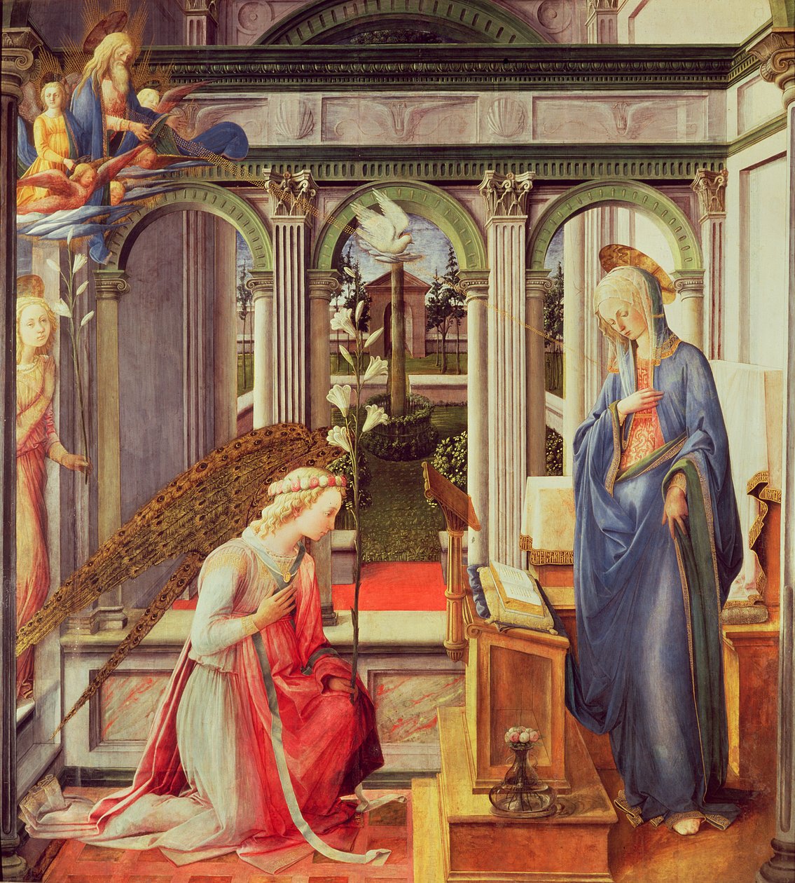 Marian ilmestys tekijältä Fra Filippo Lippi
