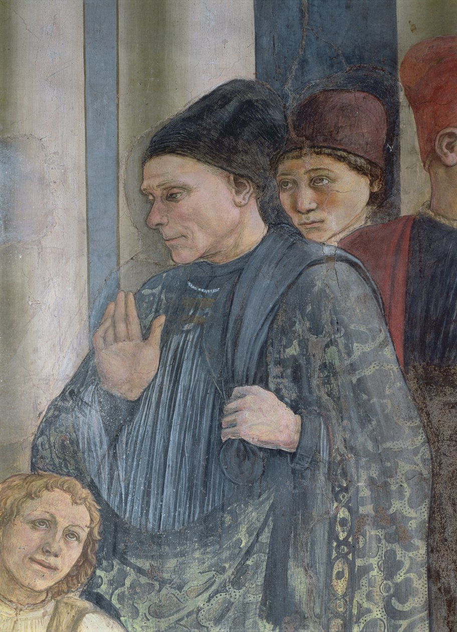 Pyhän Tapanin pyhäinjäännösten juhla (yksityiskohta) 1452-66 (katso myös 63781 ja 63782) tekijältä Fra Filippo Lippi