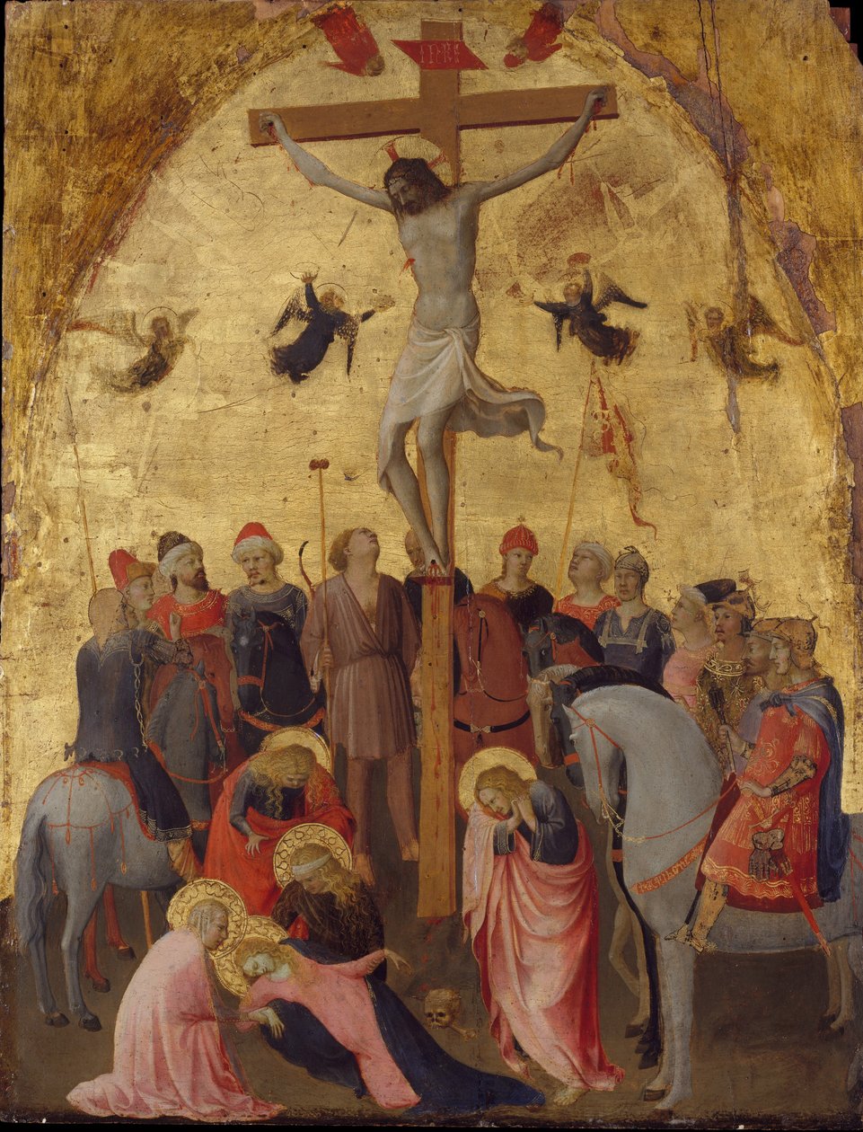 Ristiinnaulitseminen, n. 1420-23 (tempera puulla) tekijältä Fra Angelico