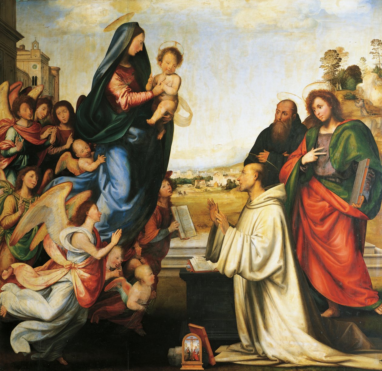 Neitsyt Marian ilmestyminen Pyhälle Bernardille tekijältä Fra (1472 1517) Bartolomeo