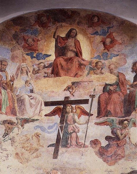 Viimeinen tuomio (fresko) (78937:n yksityiskohta) tekijältä Fra Bartolomeo