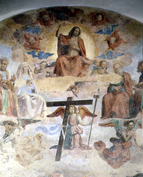 Viimeinen tuomio, yksityiskohta, joka kuvaa Kristusta Majesteetissa tekijältä Fra Bartolomeo