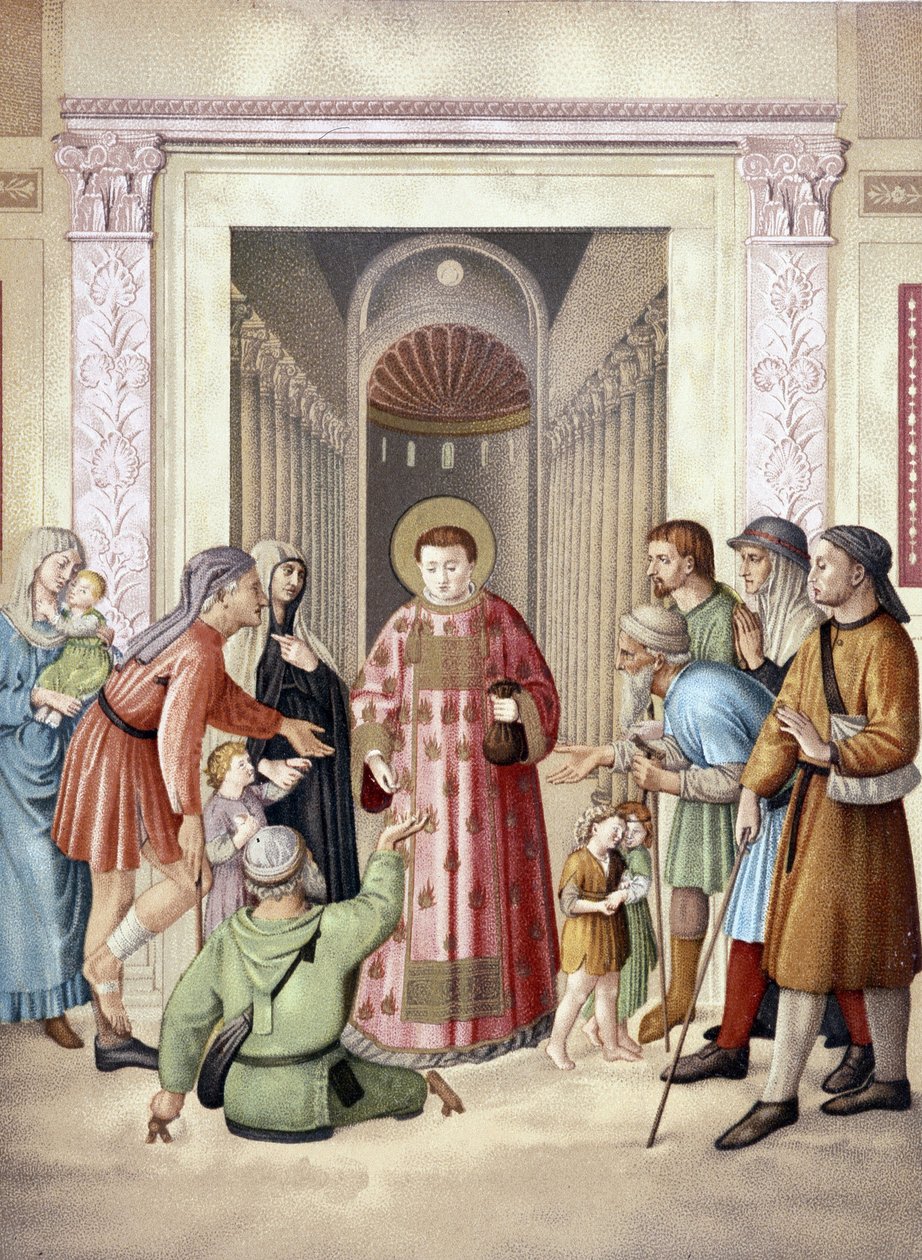 Saint Laurent tekee alumonia, Fra Angelicon jälkeen (Vatikaani), Ranska 19. tekijältä Fra (after) Angelico