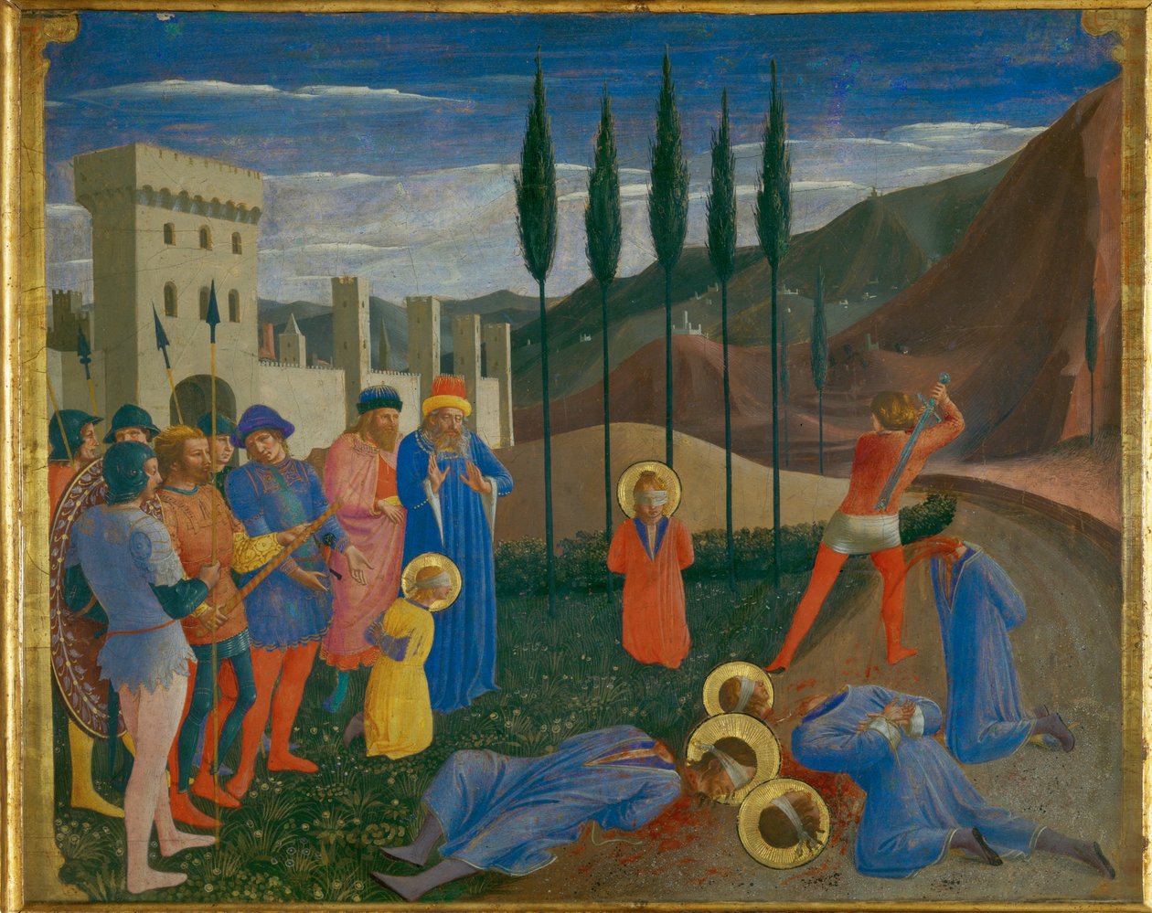 Le martyre de saints Cosme et Damien - Pyhien Cosmas ja Damianin marttyyrikuolema ... tekijältä Fra (c.1387-1455) Angelico