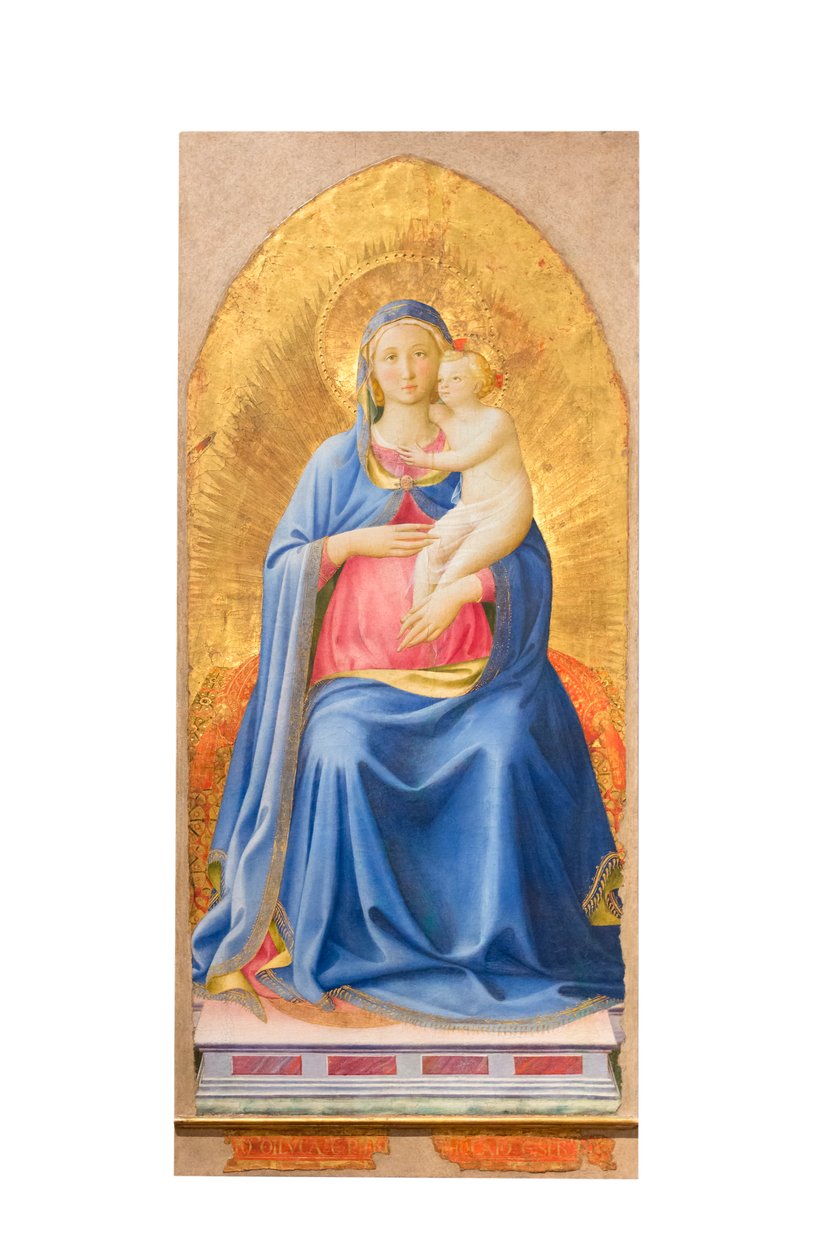 Madonna ja lapsi nousi valtaistuimelle tekijältä Fra (c.1387 1455) Angelico