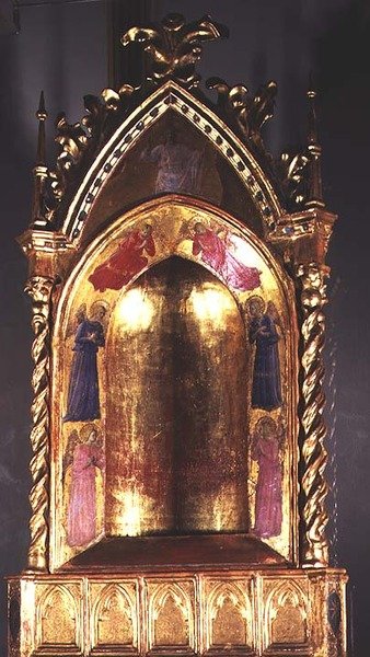 Tabernaakkeli Kristuksen ja enkelien kanssa tekijältä Fra (c.1387 1455) Angelico