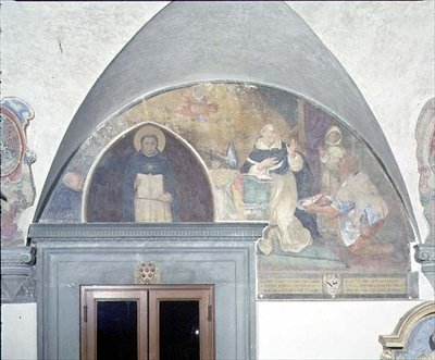 Pyhän Antoninuksen vyön avaimen ihmeellinen löytö, lunette (fresko) tekijältä Fra (c.1387 1455) Angelico
