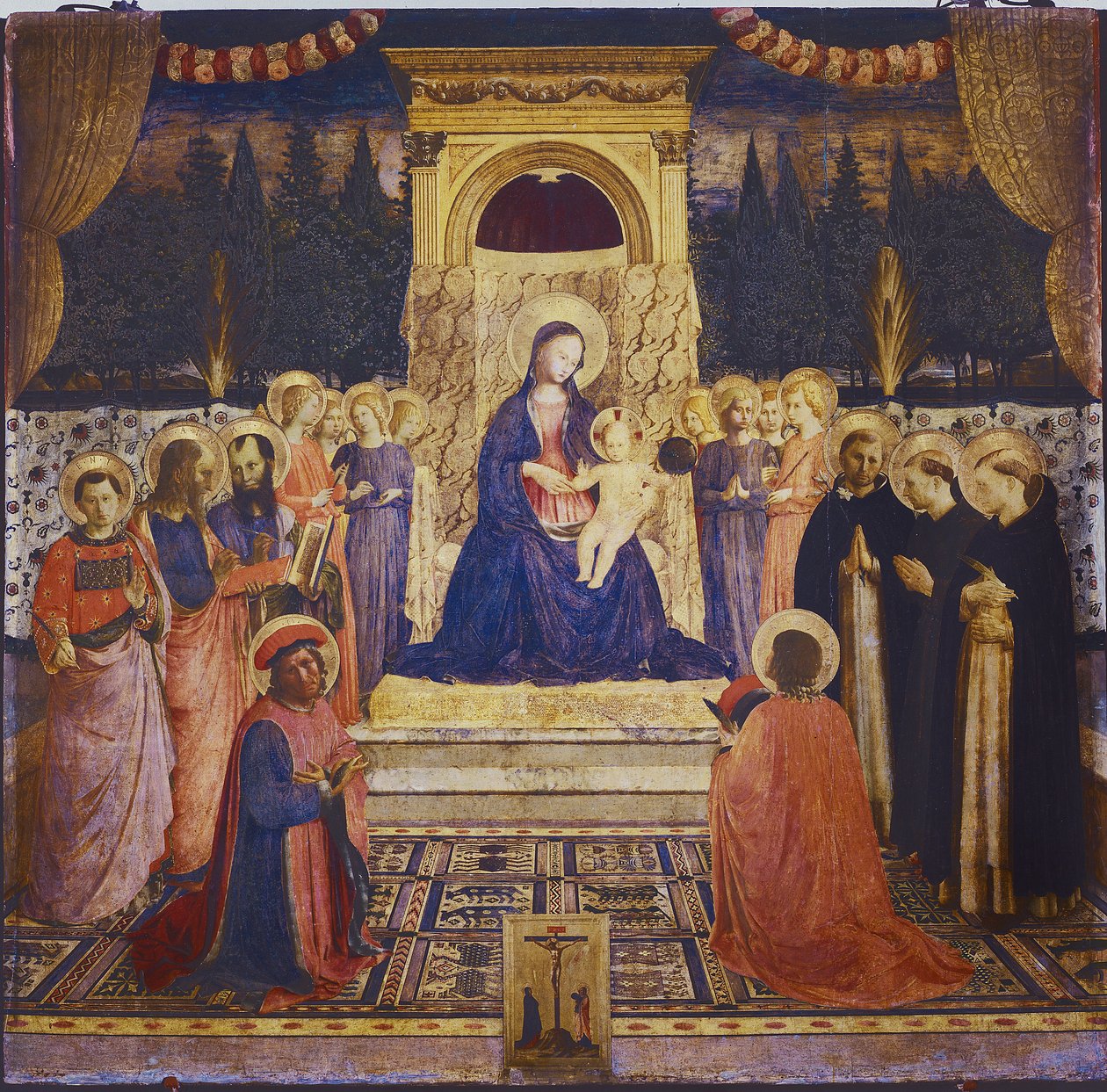 San Marcon alttaritaulu, noin 1438-1440 (tempera puupaneelissa) tekijältä Fra  Angelico