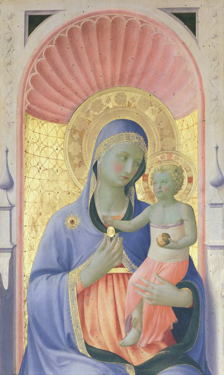 Annalena-alttaritaulu, noin 1430, Giovanni da Fiesole, joka tunnetaan nimellä Fra Angelico (1400-n. 1455), tempera puulla tekijältä Fra (c.1387 1455) Angelico